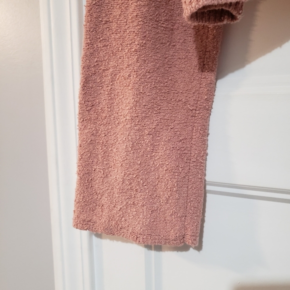 Velvet Graham + Spencer Womens XL Nabi Knit Crop Boxy Sweater Long Sleeve Pink - Picture 4 of 9